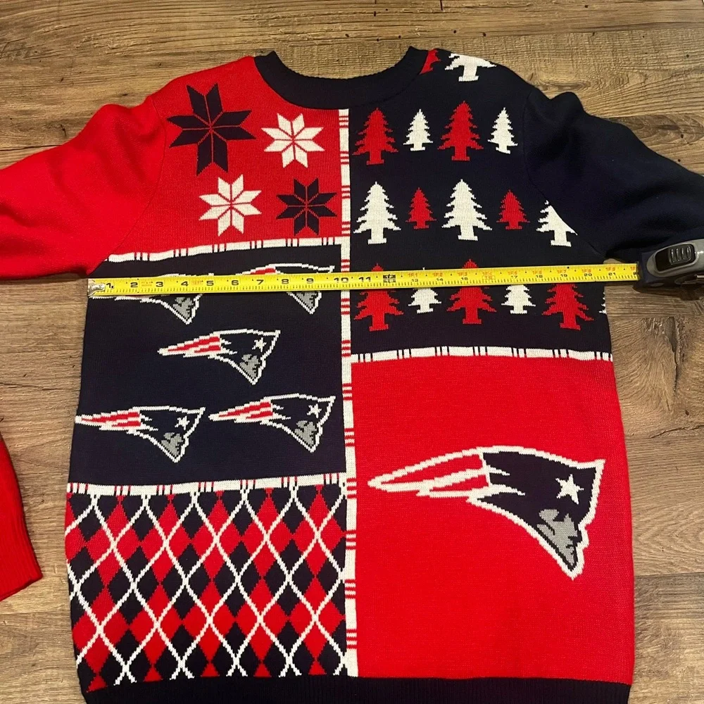 NFL New England Patriots Ugly Christmas Sweater Team Apparel large